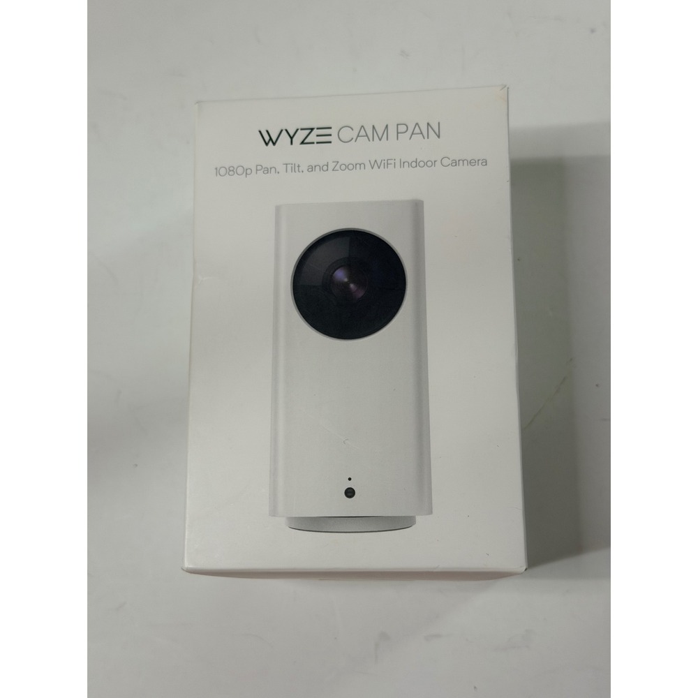 Wyze Cam Pan 1080p WiFi Indoor Smart Home Camera White WYZECP1 Pan Tilt Zoom